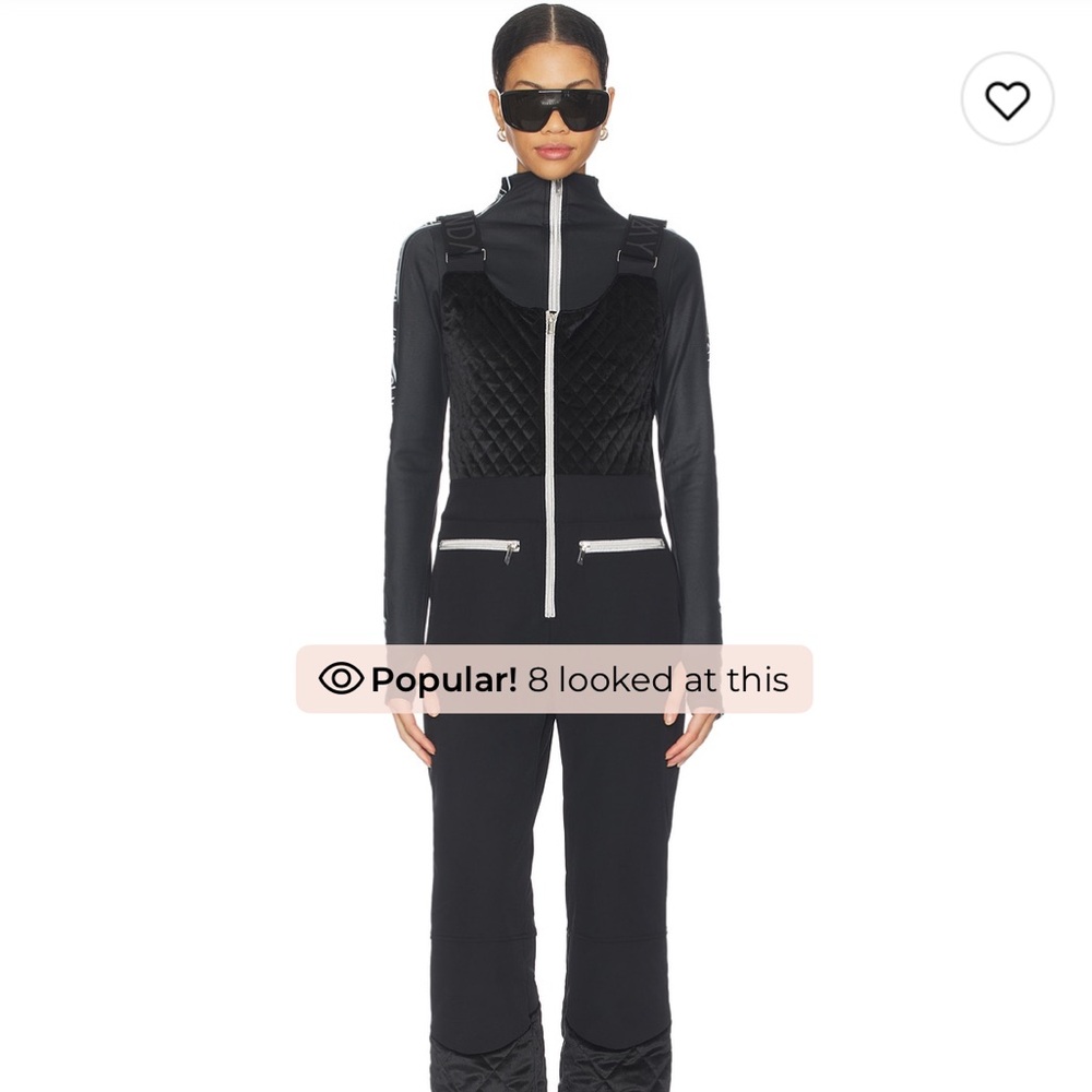 My Sunday Ski Quilted Velvet Ski Overall